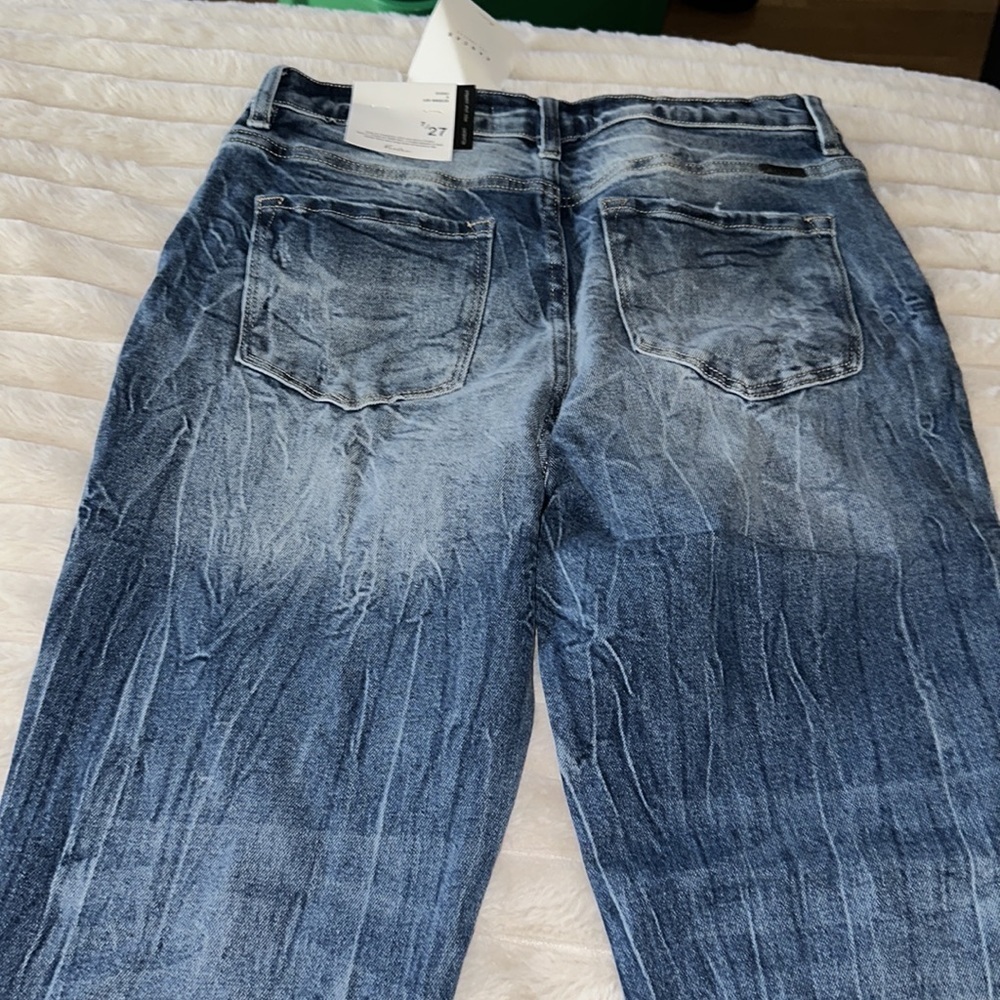 7/27 relaxed fit Kancan non-distressed jeans - Picture 5 of 10